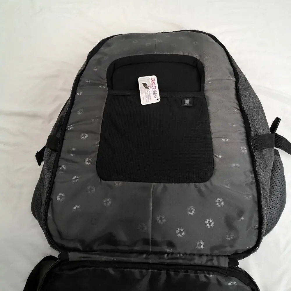 SwissGear Backpack Gray Laptop Tablet Airflow Ergonomic Travel School Bag